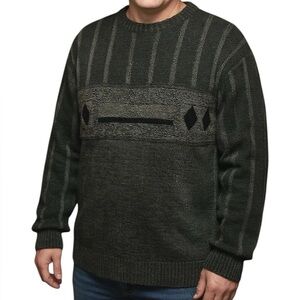 Modango of Italy Dark Gray Wool Blend Knit Sweater Size XL
